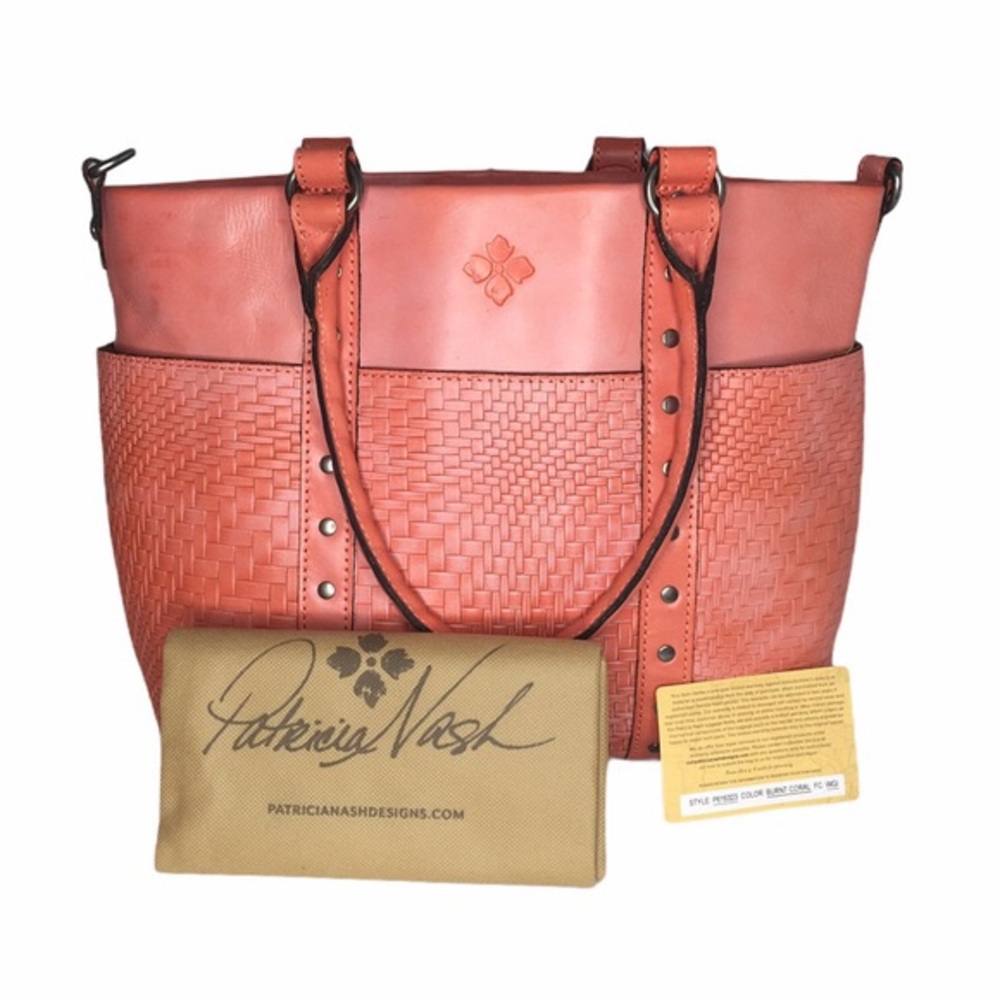 Patricia Nash Talloria Burnt Coral Wavy Woven